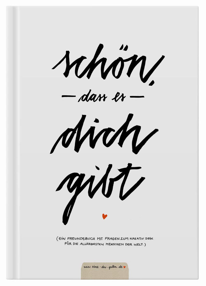 Eine der Guten Gästebuch zum Geburtstag mit Fragen zum Ausfüllen, Weiss | Witziges Freundebuch für E