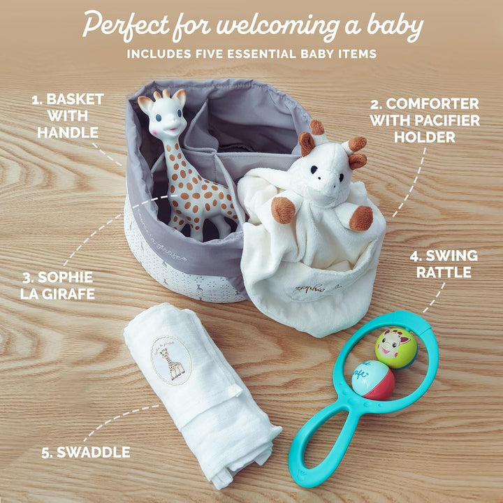 Sophie La Girafe Müll grau Geburt