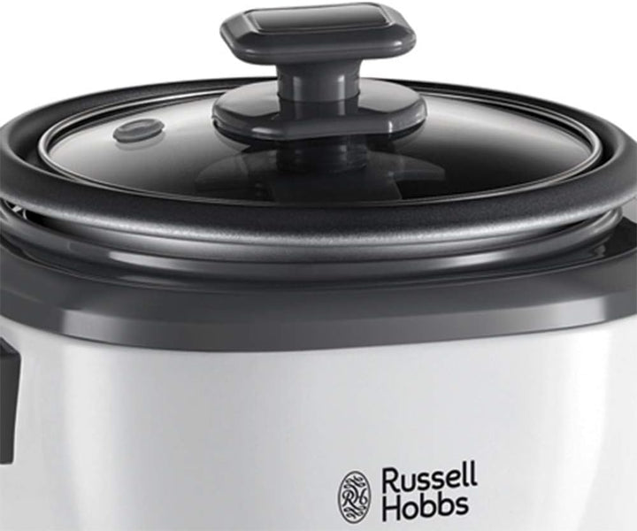 Russell Hobbs Reiskocher klein [medium] 0,8l (inkl. Dampfgarer-Einsatz, Warmhaltefunktion, antihaftb