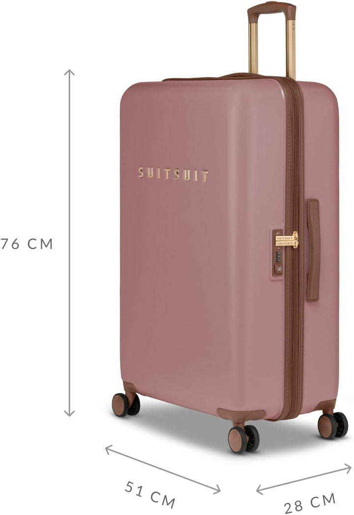 SUITSUIT Fab Seventies – Kofferset 2-teilig – Handgepäck-Koffer 55 cm – Check-in Koffer 76 cm – TSA-