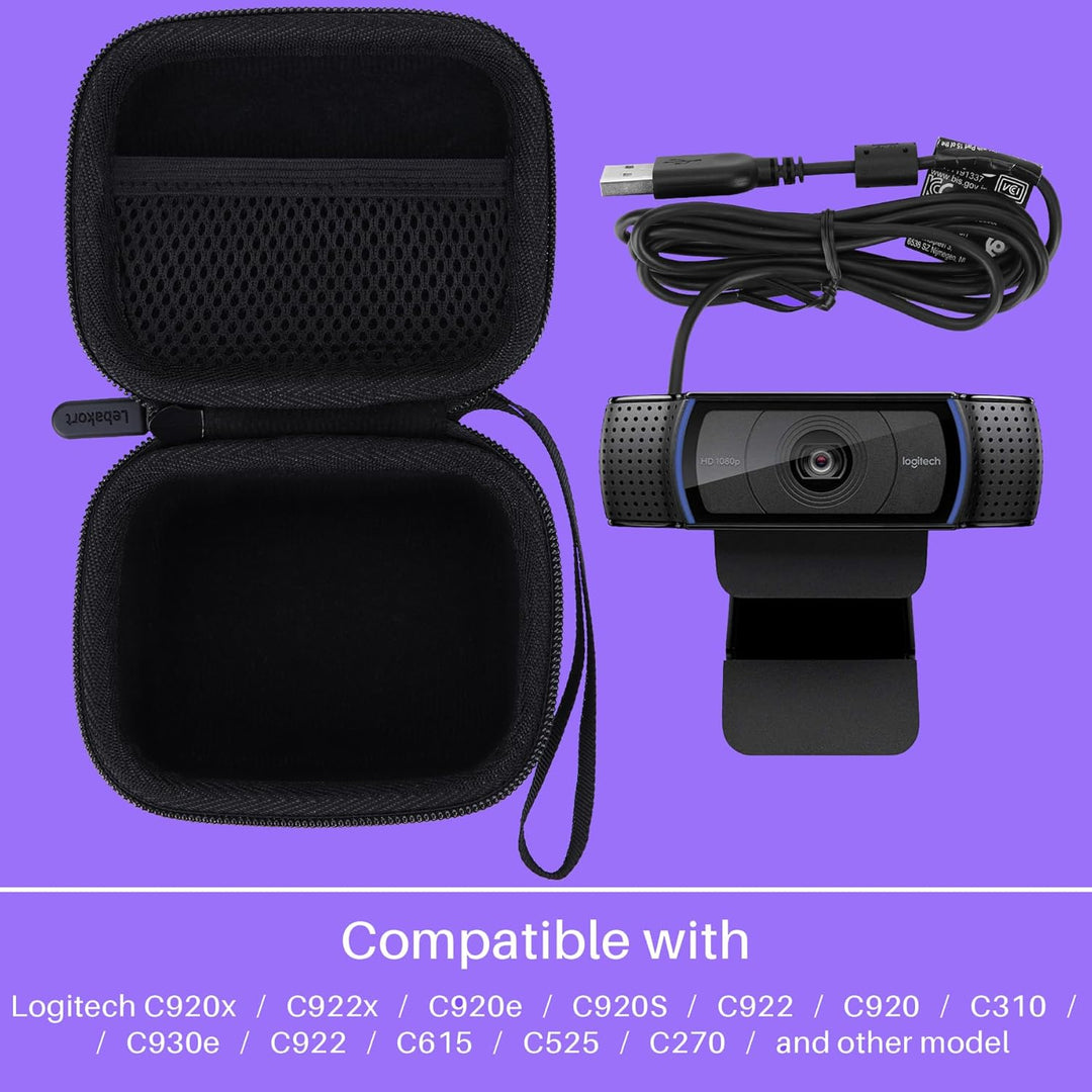 Hart Tasche Hülle Etui für Logitech C920x C922x C920e C920S C922 C920 C310 C930e C922 C615 C525 C270