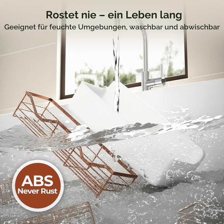 Orimade Duschablage ohne Bohren-Duschregal 4 Stück,Shampoo Halterung für Dusche Grosse Kapazität,Bad