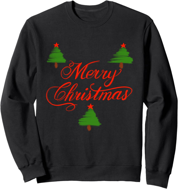 Drei Weihnachtsbaum Sweatshirt