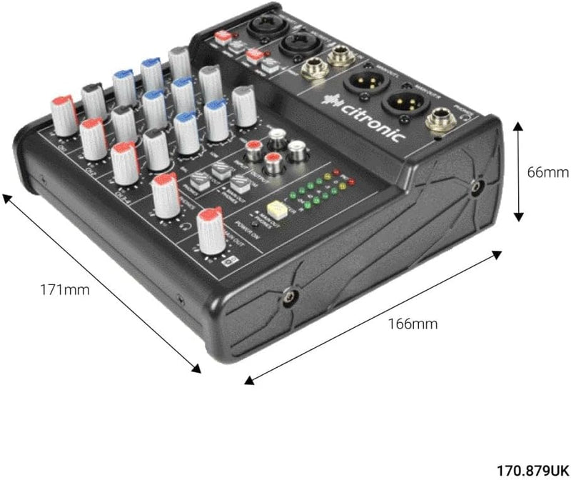 Citronic U-PAD compact mixer met USB interface