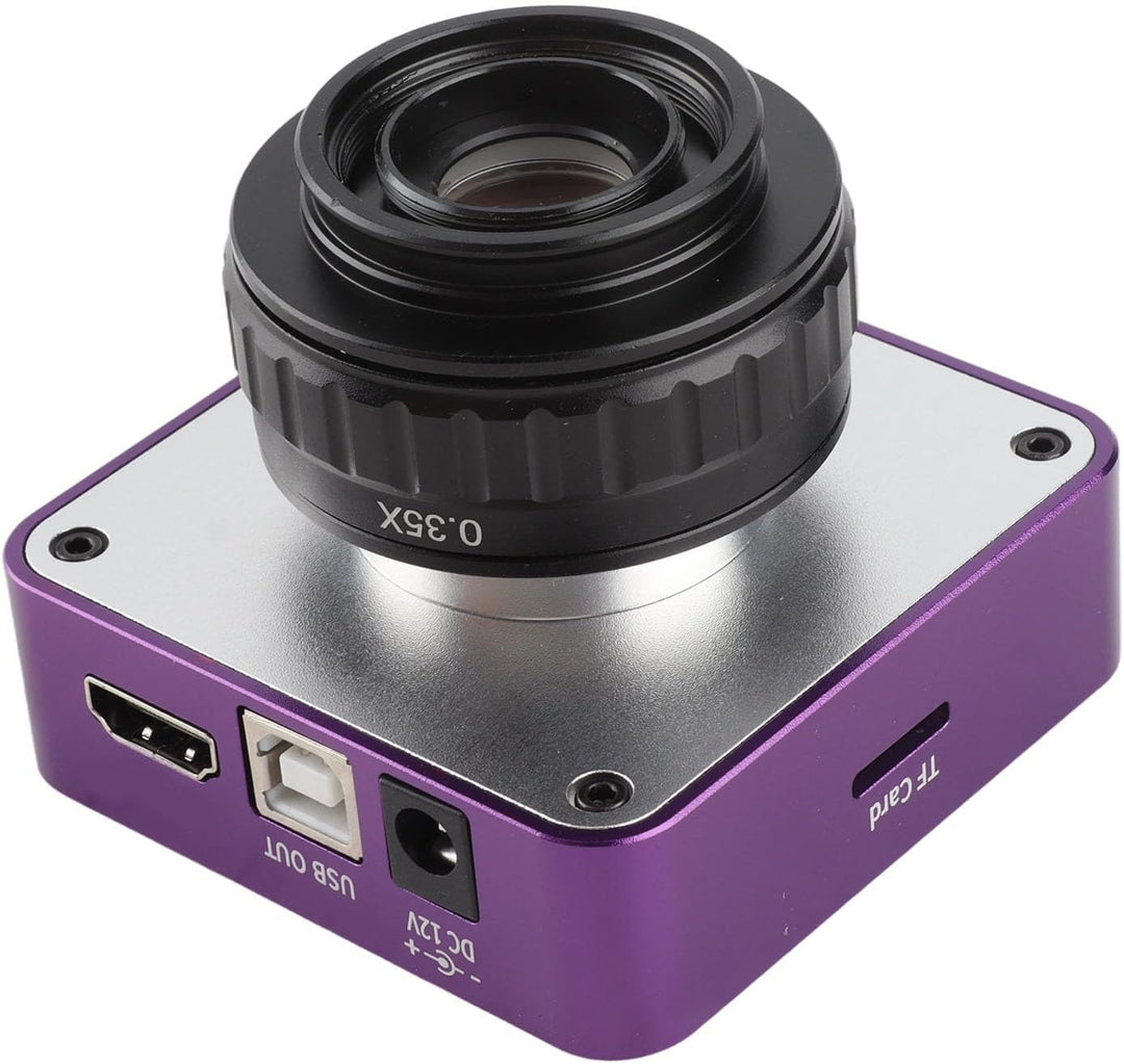Eujgoov 51MP Mikroskopkamera C-Mount Kamera für Trinokulares Stereomikroskop AC100‑240V (EU Plug)