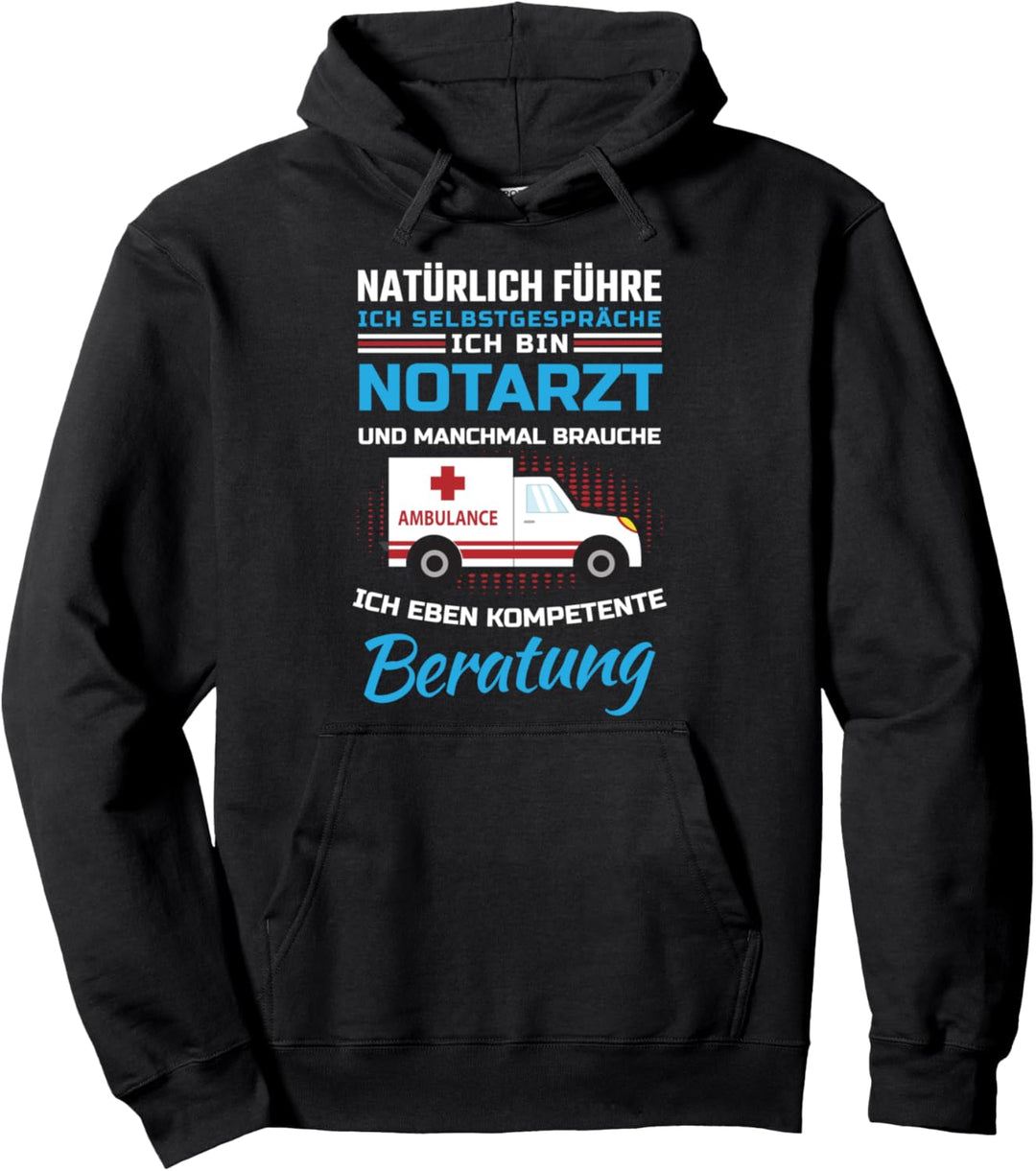 Notarzt I Rettungsdienst. Geschenk-Ideen. Motiv Notarztwagen Pullover Hoodie