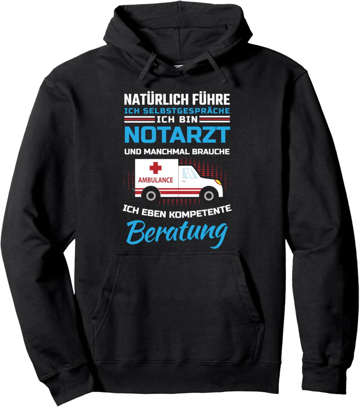 Notarzt I Rettungsdienst. Geschenk-Ideen. Motiv Notarztwagen Pullover Hoodie