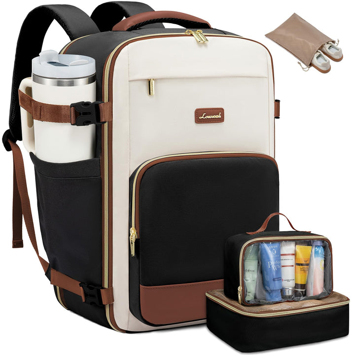 LOVEVOOK Handgepäck Rucksack, 17.3 Zoll Rucksack Handgepäck Flugzeug, Gross Reiserucksack Damen Spri