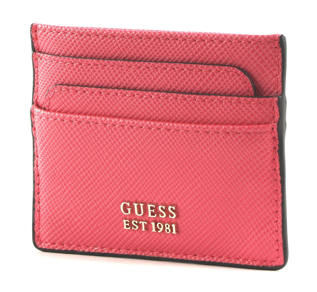 GUESS Laurel Card Holder Magenta