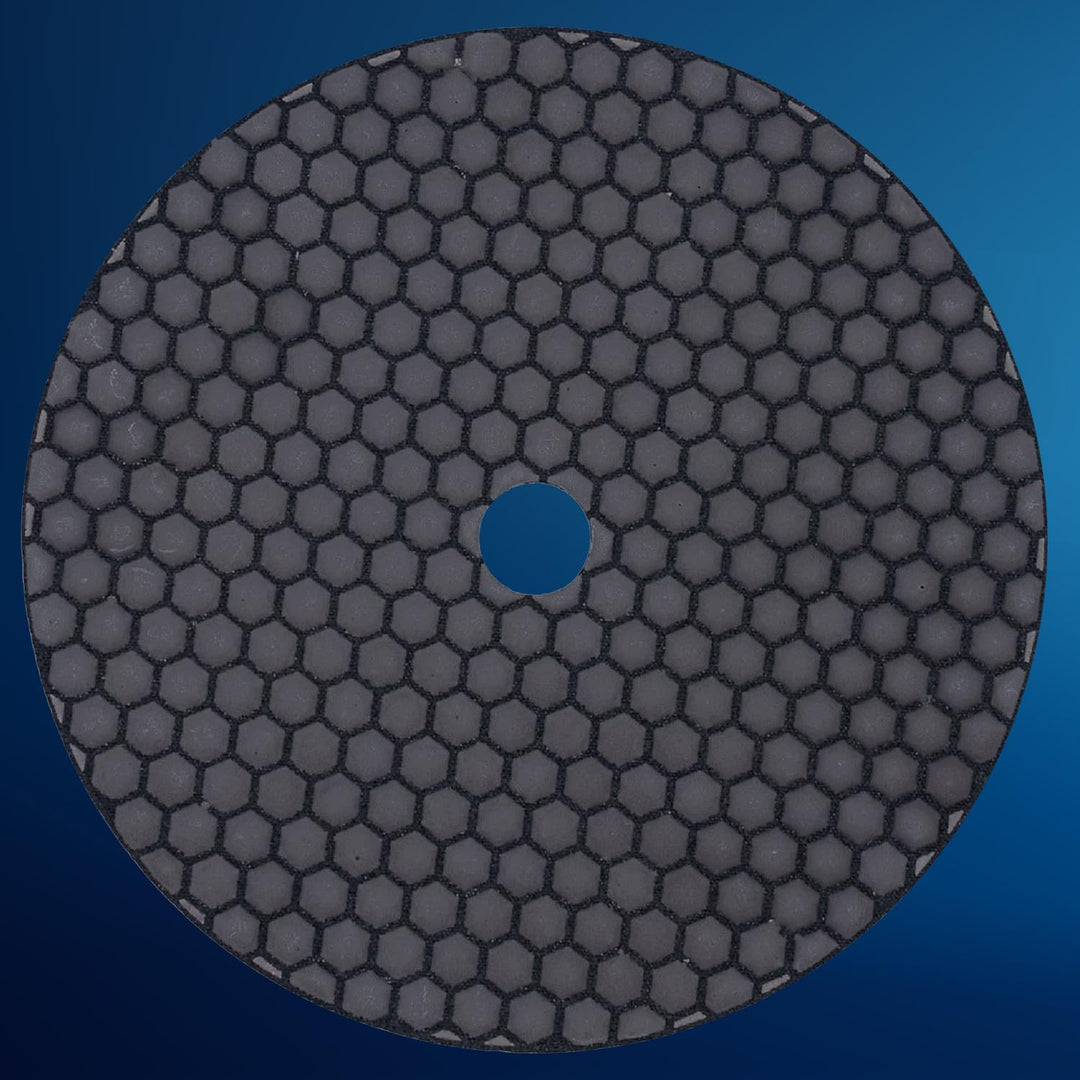 EDW Profi Diamant-Schleifpad für Trockenschliff, D = 230 mm, Körnung Polierer, Klettaufnahme, für Na