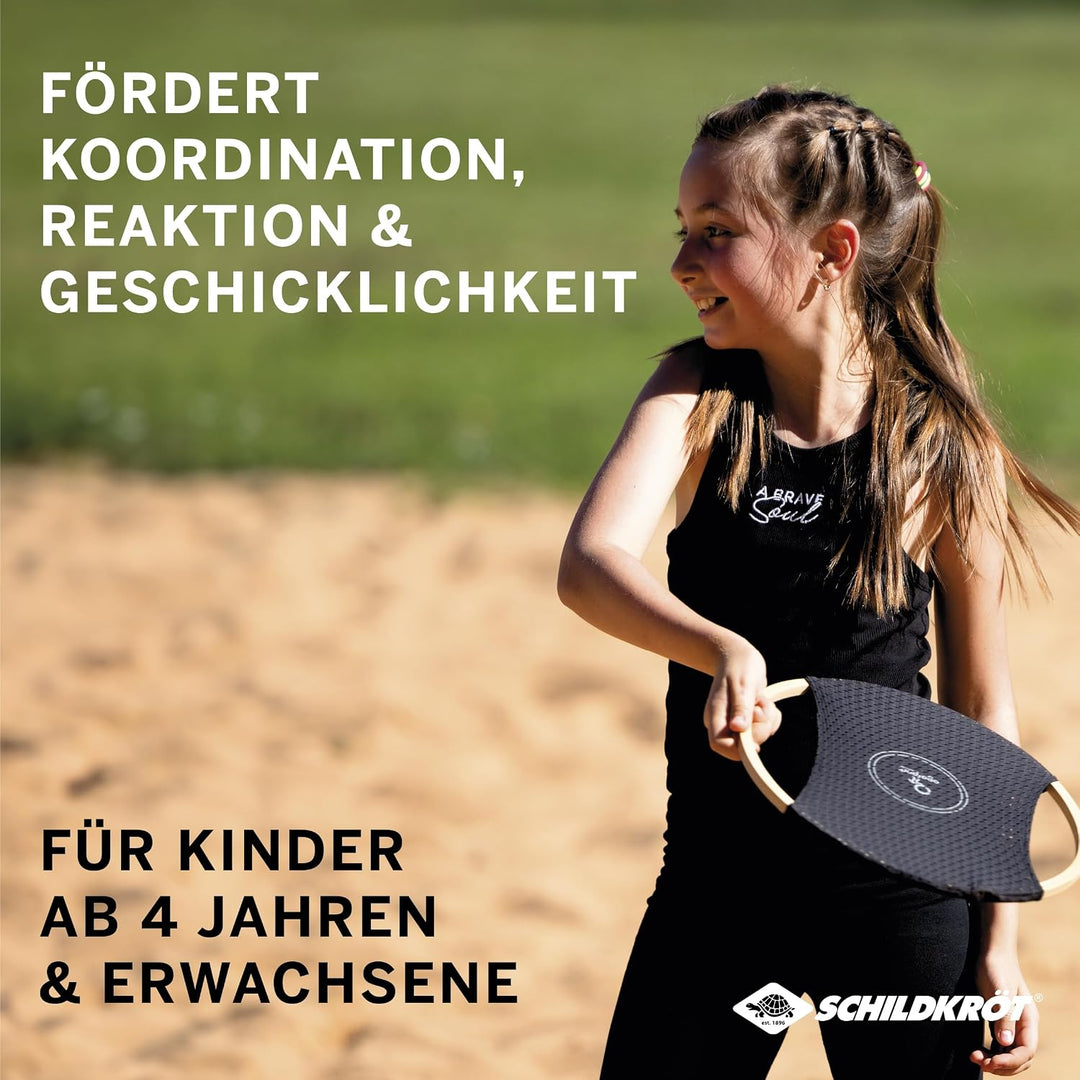 Schildkröt Ogo Sport Bamboo Set I 2 Ogo Scheiben aus FSC Bambus mit elastischem Netz und Wuschelball
