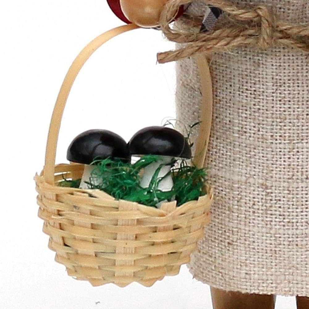 Wichtelstube-Kollektion Holz Räucherfrau Räuchermann Räuchermännchen Räucherfigur Waldfraa mit Jutes