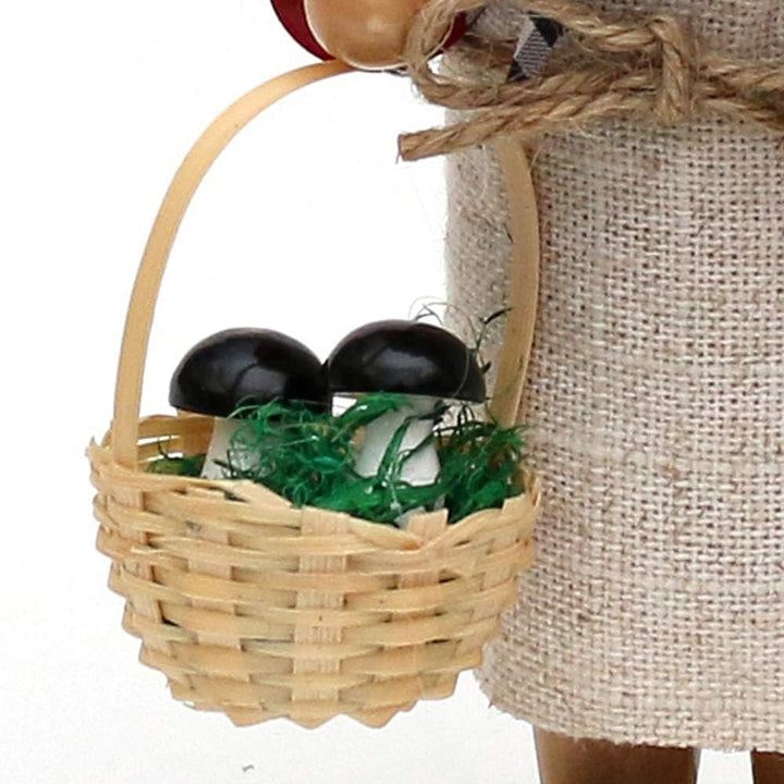 Wichtelstube-Kollektion Holz Räucherfrau Räuchermann Räuchermännchen Räucherfigur Waldfraa mit Jutes