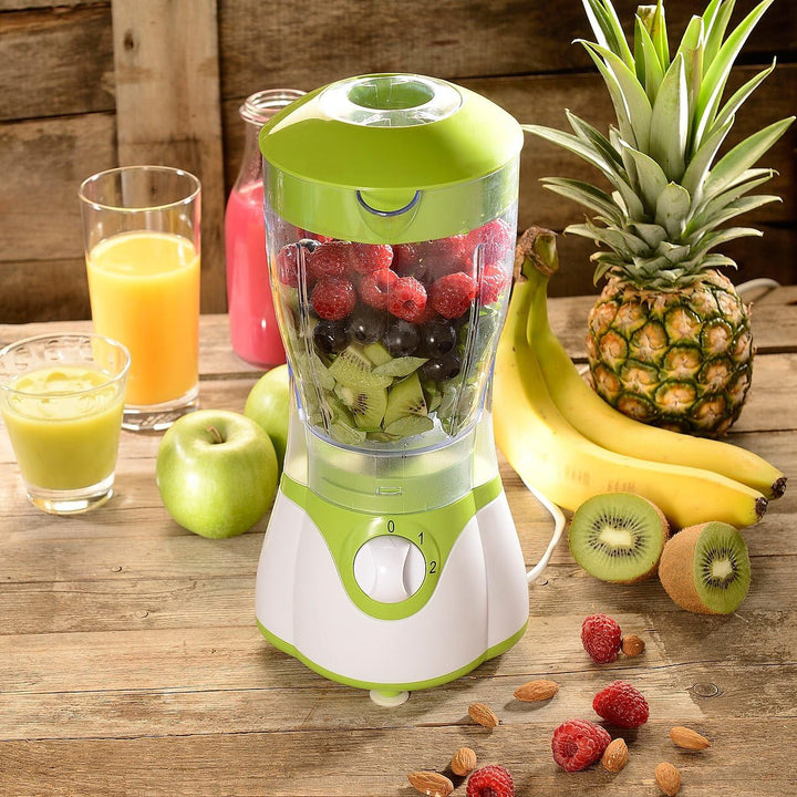 Rosenstein & Söhne Smoothie Maker: Standmixer BR-410 mit 4-Klingen-Edelstahlmesser, 400 W, 1 l, BPA-