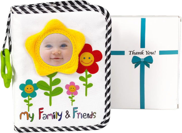 Boczif Baby-Fotoalbum, Baby-Memory-Buch für 18 Bilder, weiches Fotobuch aus Stoff mit Baby-Versicher