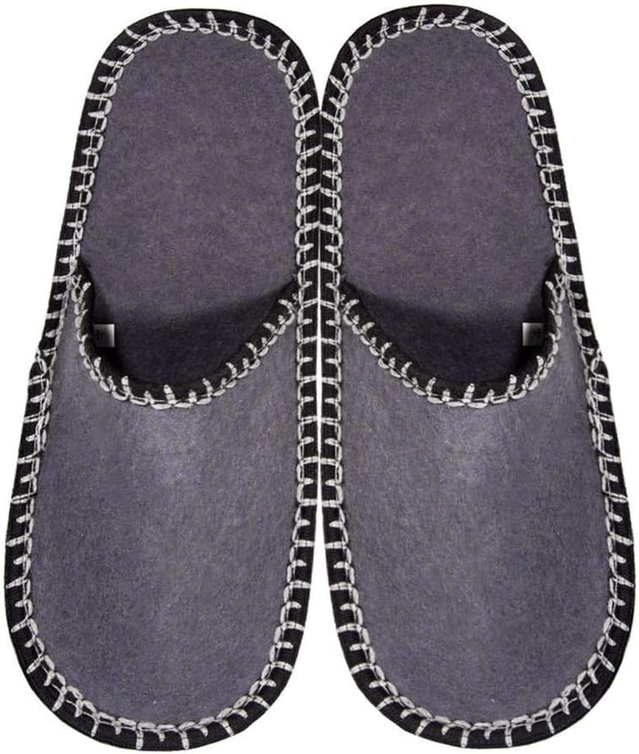 Weihnachten Filz Gästehausschuhe 6er Set Filzpantoffeln mit Antirutsch Sohle Unisex Grösse 38/44 Pas