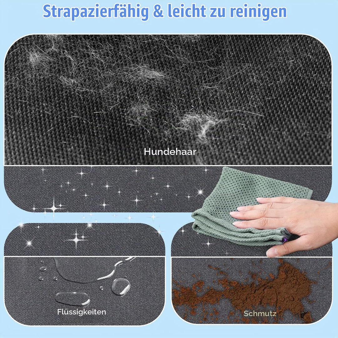 AiQInu Kofferraumschutz Hund 184 x 105cm, Kofferraum Schutzmatte mit Seiten und Ladekantenschutz, Wa