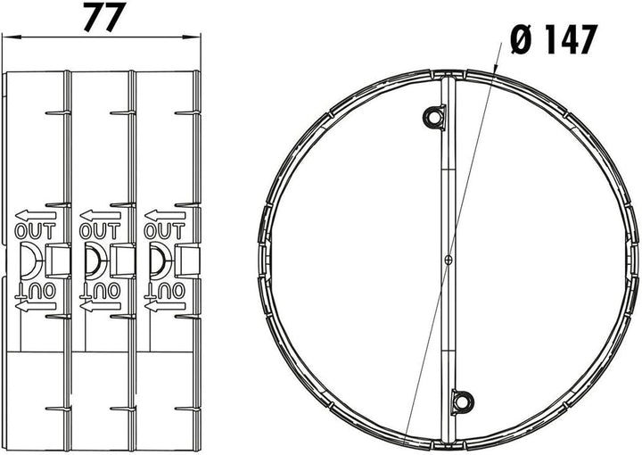 NABER Rückstauklappe THERMOBOX/Wärmerückhaltesystem / Ø150mm