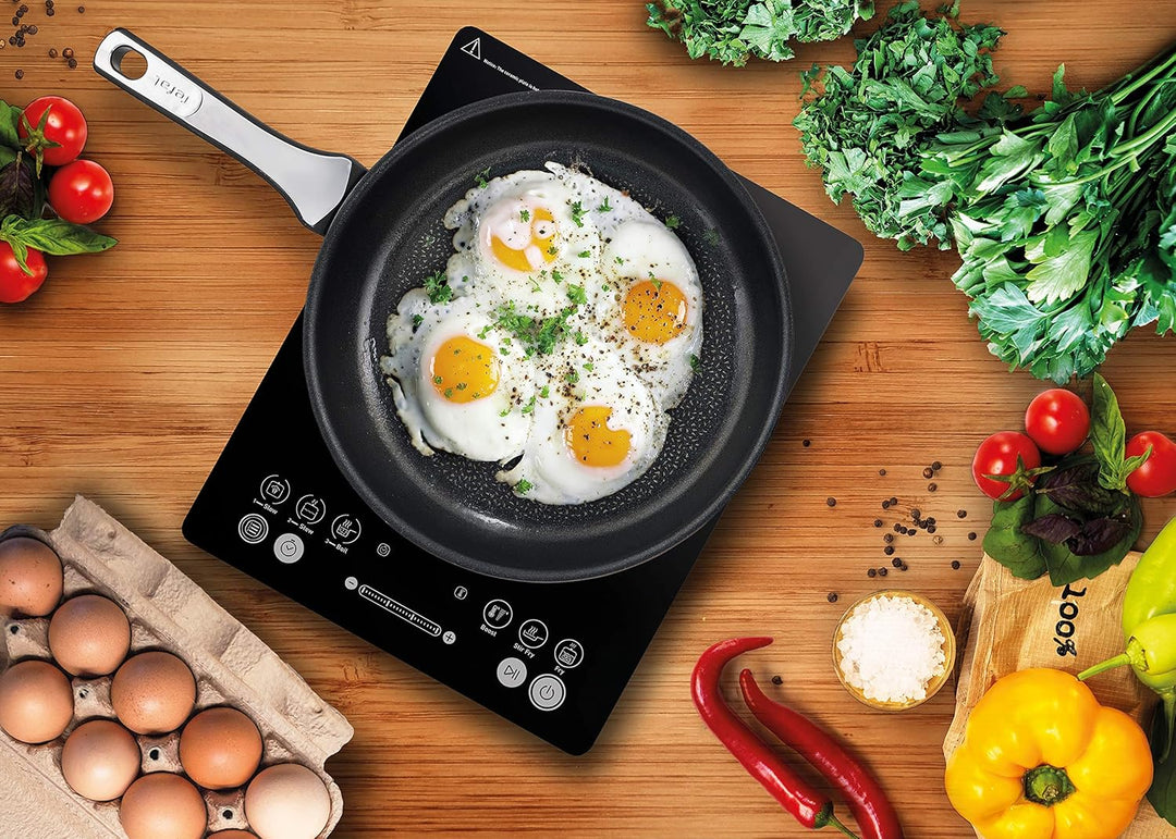 Tefal IH2108 Everyday Slim Induktionskochplatte | 300 - 2100 Watt | 6 Kochprogramme | Digitalanzeige