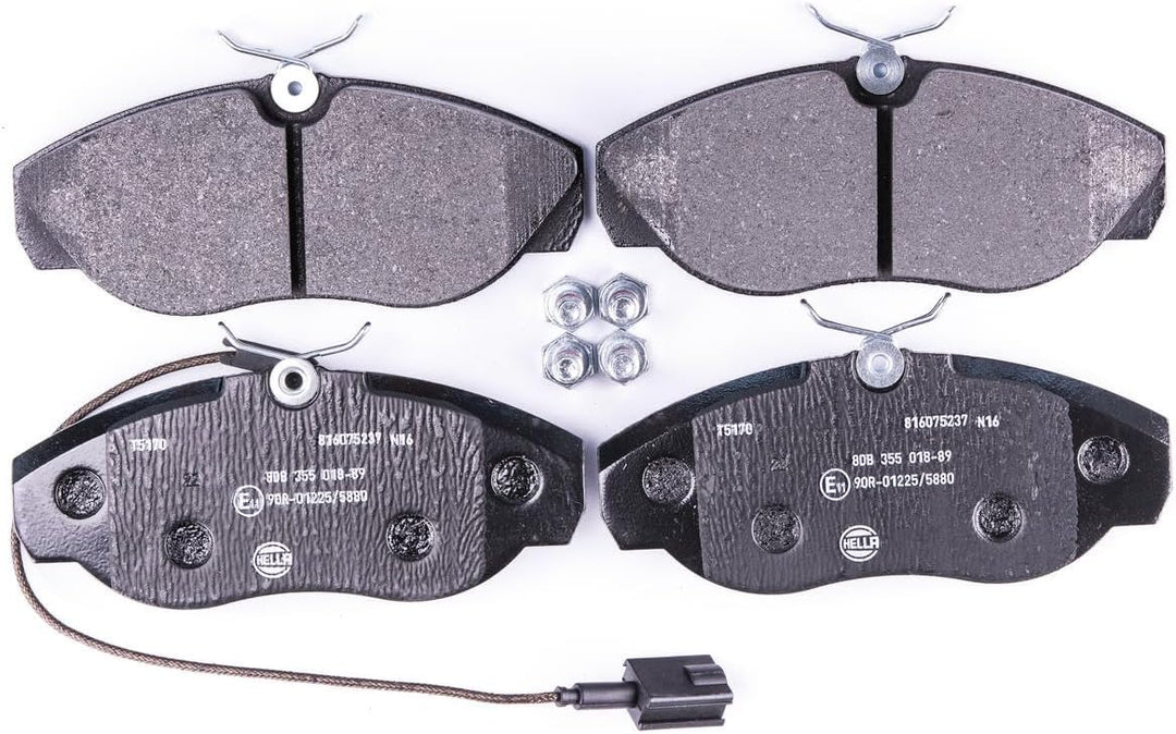 HELLA PAGID 8DB 355 018-891 Bremsbelagsatz - T5170 - Dicke/Stärke: 19.7mm - Bremssystem: Lucas - mit