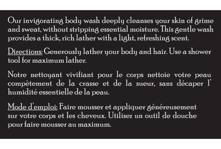 Brickell Men's Invigorating Mint Body Wash - Natürliches & organisches Minz-Duschgel mit Aloe, Glyce