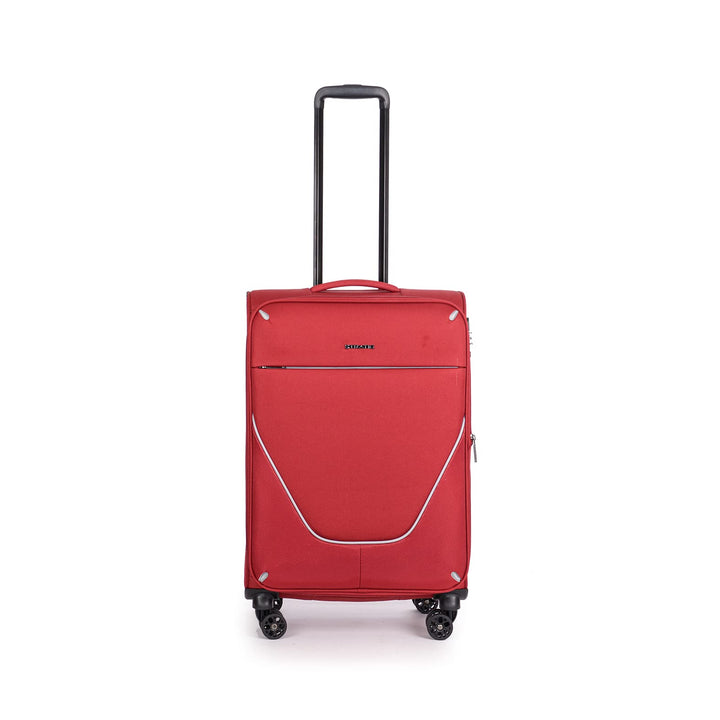 Stratic Strong Koffer Weichschale Reisekoffer Trolley Rollkoffer Handgepäck, TSA Kofferschloss, 4 Ro