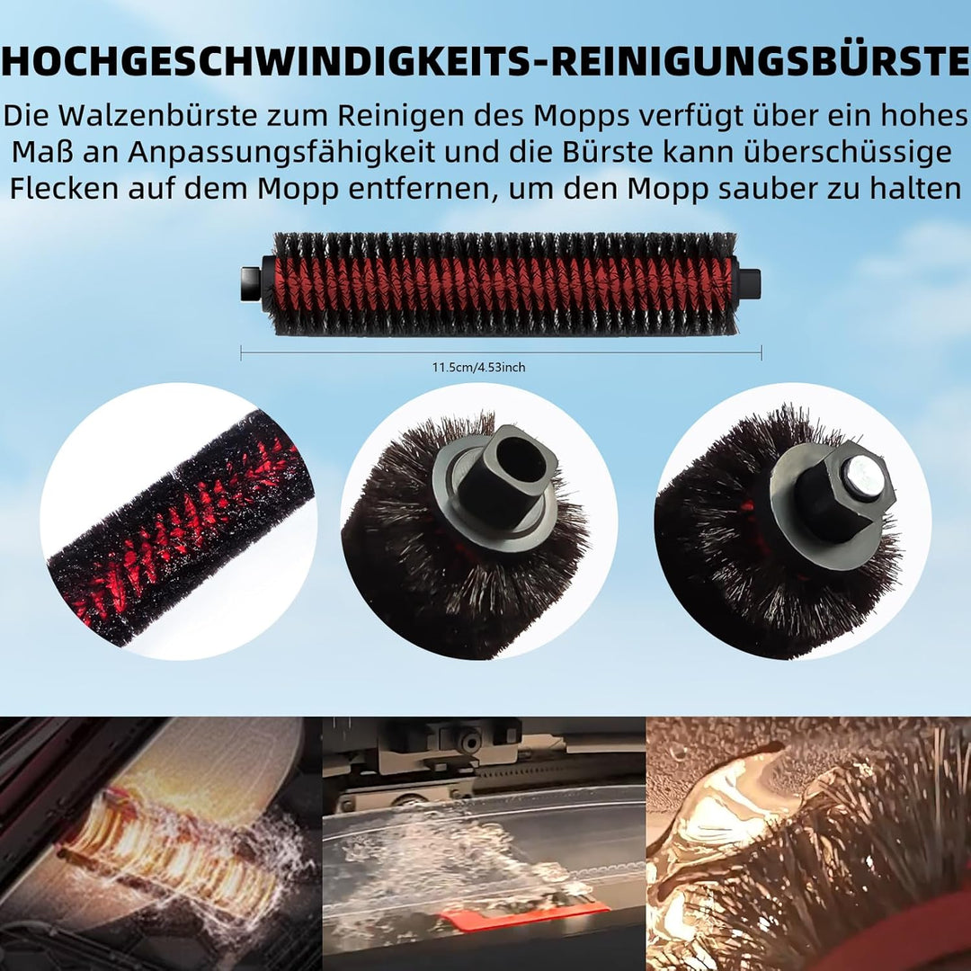 25PCS Zubehör für Roborock S8 MaxV Ultra/S8 Max Ultra Staubsauger,2 Hauptbürsten,4 HEPA-Filter,4 Mop