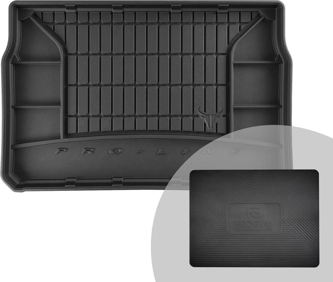 FROGUM ProLine 3D Gummimatte Exklusive Auto Kofferraummatte Kofferraumwanne für Peugeot 208 I 2012-2
