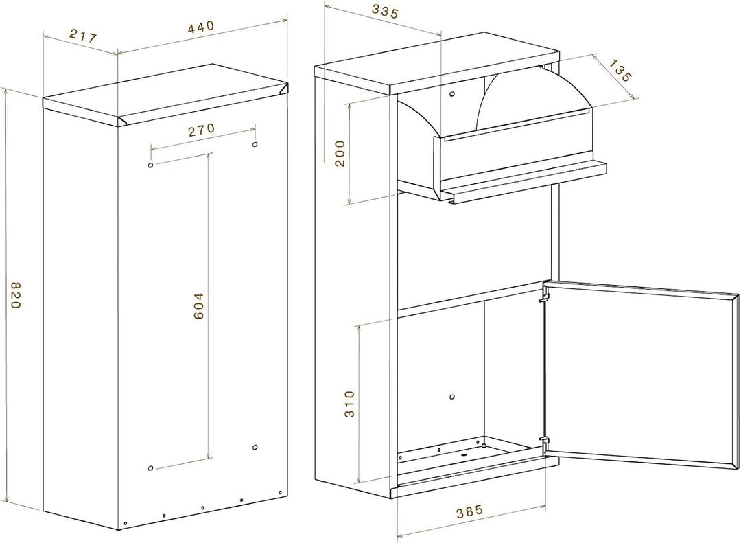 Metzler moderner Paketbox mit Ständer in Anthrazitgrau matt RAL 7016 personalisiert mit Edelstahl Ha