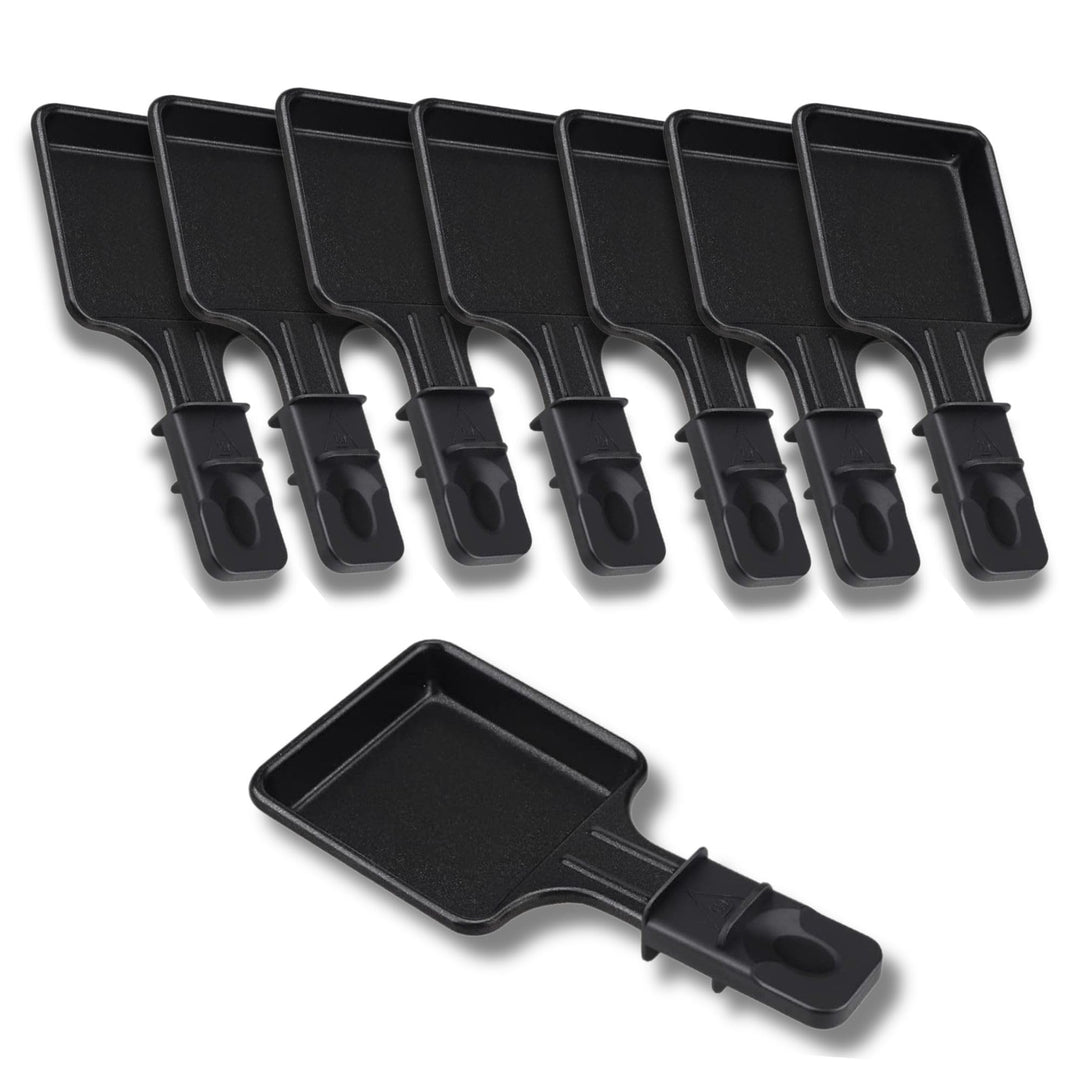 SOS ACCESSOIRE Raclette-Pfannen, antihaftbeschichtet, 1 bis 12 Stück, quadratisch, kompatibel mit Te