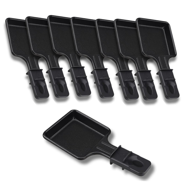 SOS ACCESSOIRE Raclette-Pfannen, antihaftbeschichtet, 1 bis 12 Stück, quadratisch, kompatibel mit Te