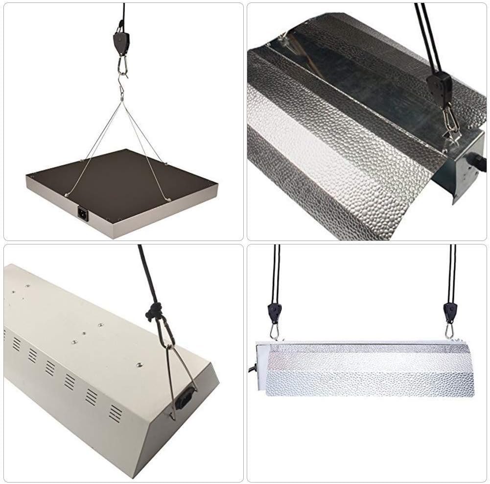 6 Paar 0,3 cm robuste Ratschenaufhänger, verstellbare Seilaufhänger für Pflanzenventilator, Filter,