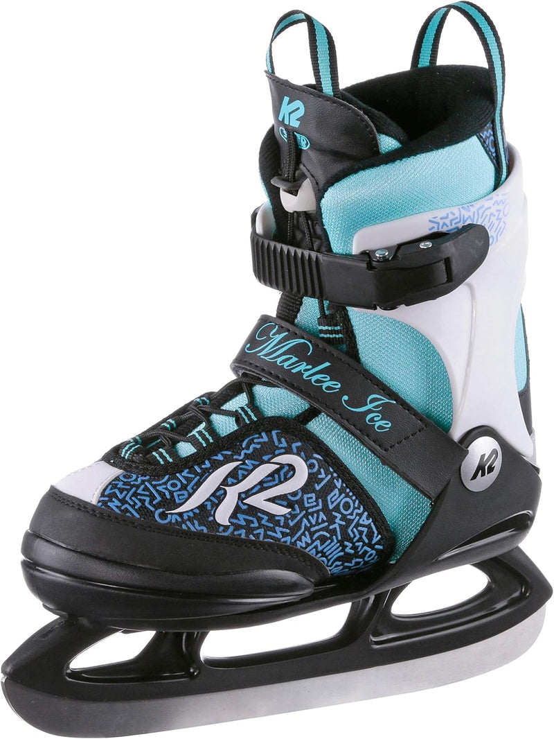 K2 Mädchen Marlee Ice Skates XS (EU: 26-31 / UK: 7-11 / US: 8-12) Single black - blue - light blue,