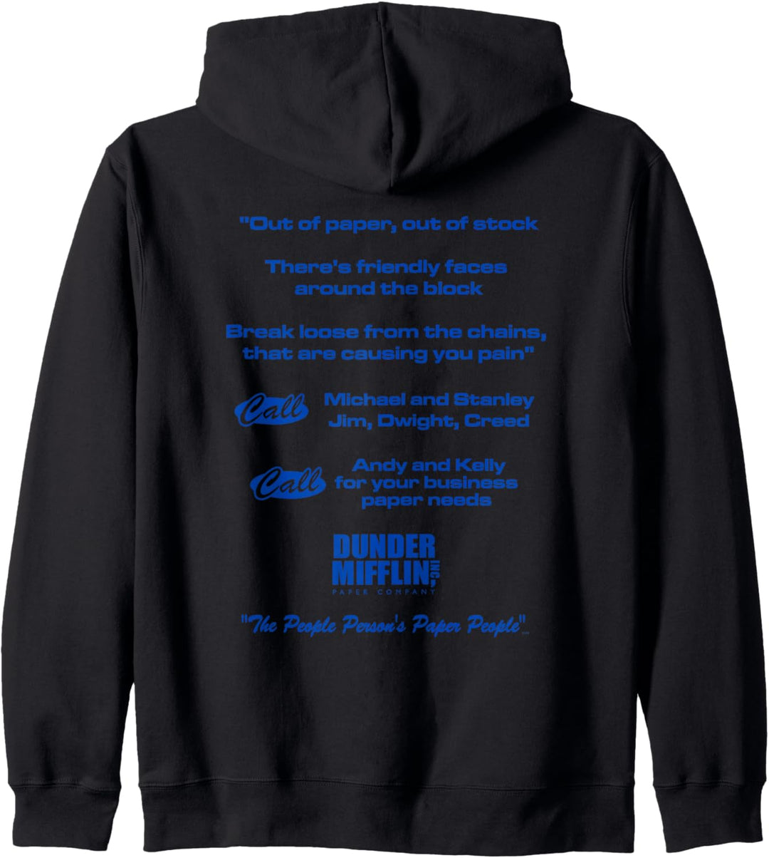The Office People es Persons Papierpersonen Kapuzenjacke