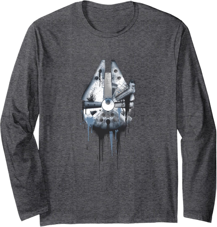 Star Wars Falcon Drips Blue Langarmshirt