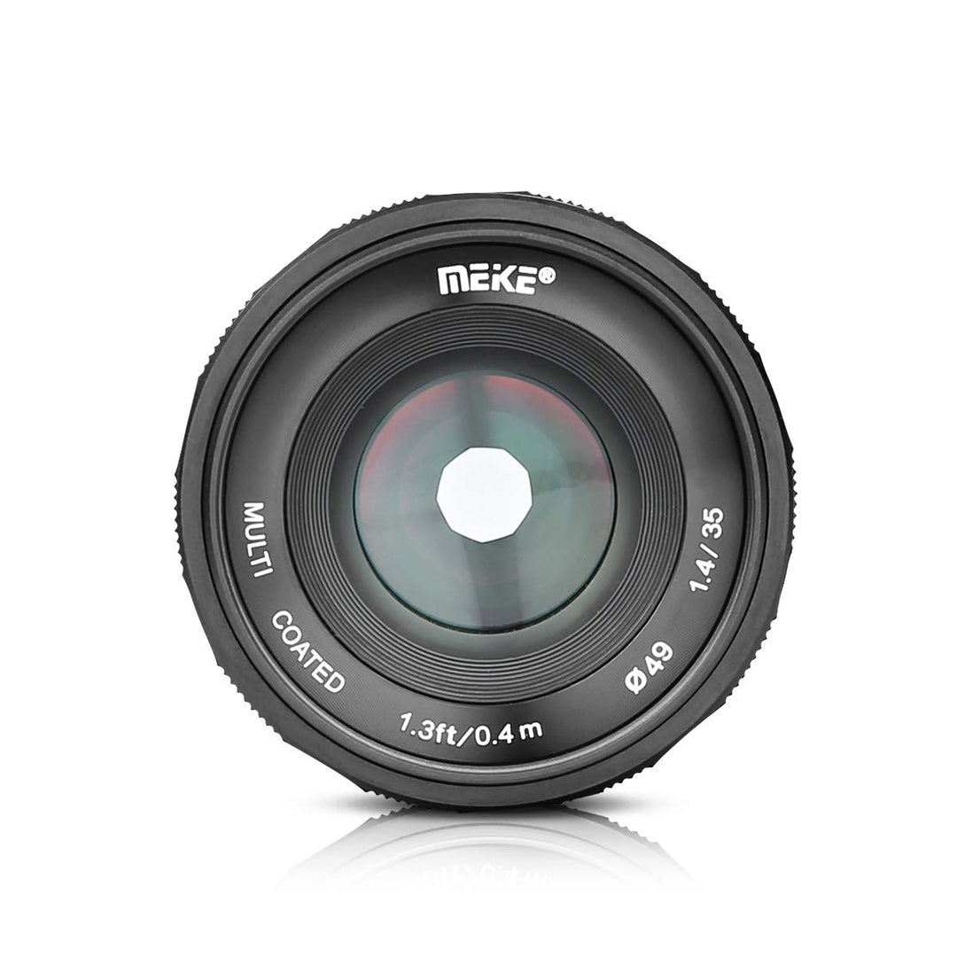 Meike MK-35mm F/1.4 Manual Focus Large Aperture Lens Compatible with Olympus Panasonic Micro Four Th