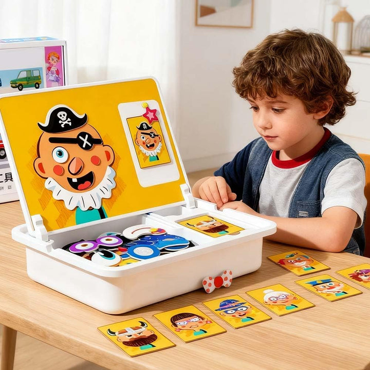 3 In 1 Magnetische Puzzle für Kinder, Neu Magnetspiel, Pädagogisches Magnetgeschenk Montessori Spiel