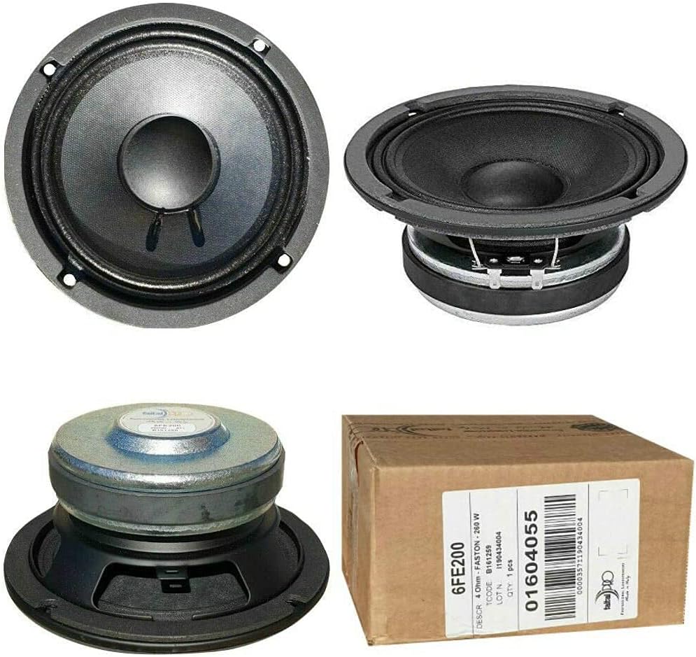 Faital Pro 1 WOOFER 6FE200 6 FE 200 Lautsprecher 16,50 cm 165 mm 6,5" Durchmesser 130 watt rms und 2