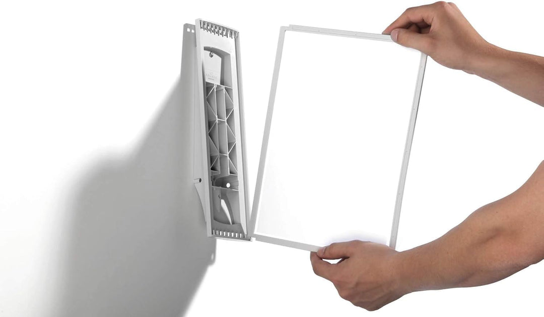 Durable Sichttafelsystem Sherpa Wall mit 10 Sichttafeln, 1 Stück, schwarz/grau, 563122 Wand 10 Tafel