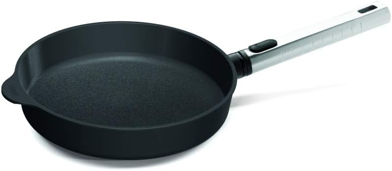 Norbert Woll Diamond Pro Logic XR Induktion Gusspfanne Rund Aluminium Grau-Schwarz, Masse: 20cm x 20