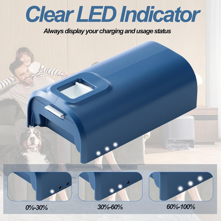 3500mAh Ersatzakku kompatibel mit LEVOIT LVAC-300 kabellosen Staubsauger