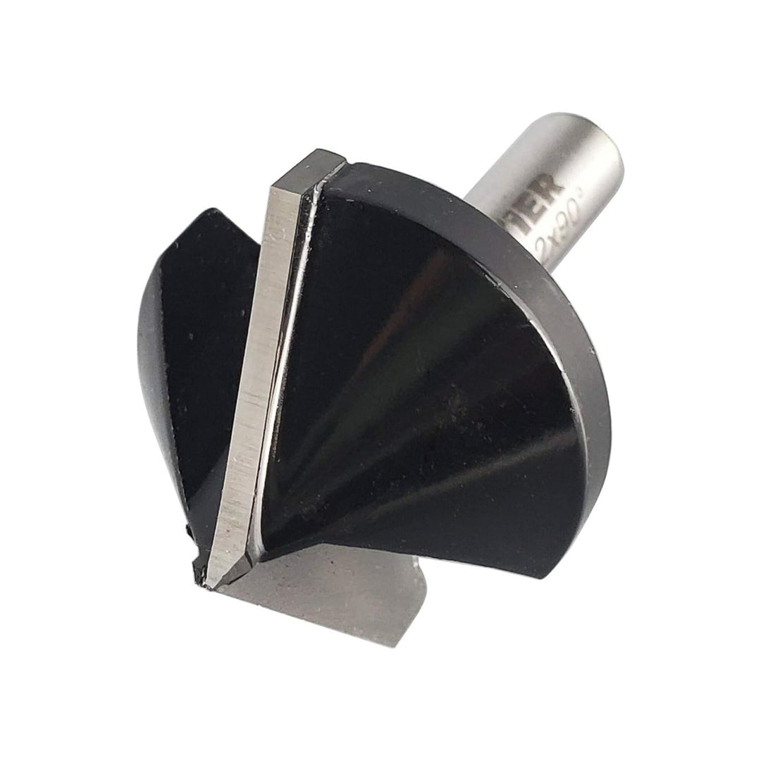 STIER Gipskartonfräser Rigipsfräser, 90° Winkel, D32 mm, 8 mm Schaft für Oberfräsen, 32 mm Durchmess