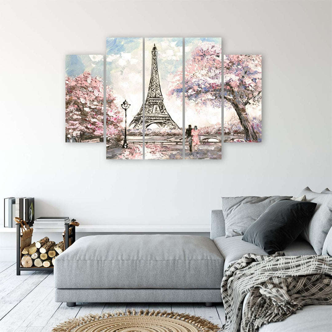 Feeby. Leinwandbild - 5 Teile - Bilder, Wand Bild, Wandbilder, Kunstdruck XXL, 5-Teilig, Typ B, 150x