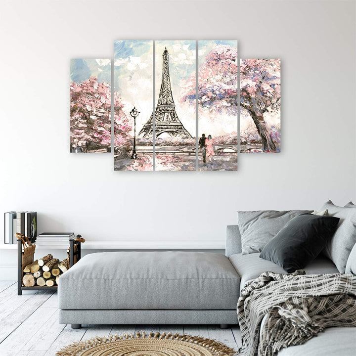 Feeby. Leinwandbild - 5 Teile - Bilder, Wand Bild, Wandbilder, Kunstdruck XXL, 5-Teilig, Typ B, 150x