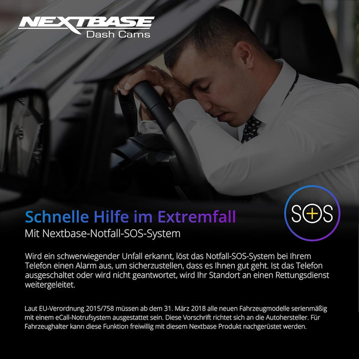 Nextbase 522GW – Autokamera Dashcam Auto - Full 1440p/30fps HD Aufzeichnung - Nachtsicht WiFi Polari
