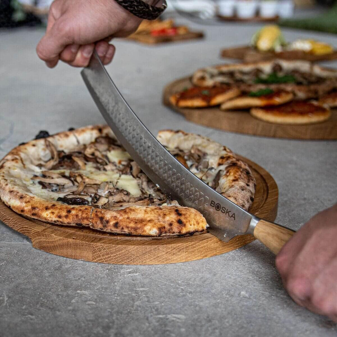 Boska Pizza- & Käsemesser Oslo+ / Non-stick BSF™ / Sicher beidhändig verwendbar/Für Pizza und Käse/S