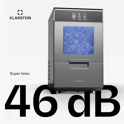 Klarstein 2,2L Eisnugget-Maschine für Zuhause, Camping & Gastro, Schnelle Nuggeteis-Maschine Klein,