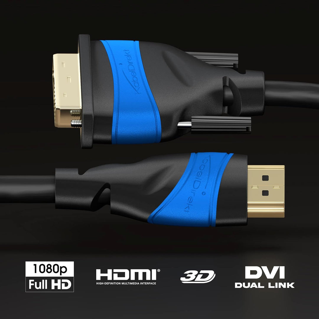KabelDirekt – 4K HDMI-Verlängerung – 2x10m – Stecker auf Buchse | 2er-Set 4K-HDMI-Verlängerung – 4K@