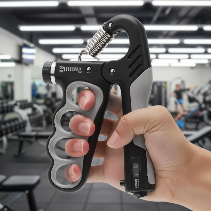 2 Stück Griffkraft Trainer, 5-100kg Handgriff Trainer, Verstellbare Unterarm Trainingsgerät, Finger
