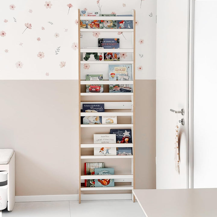 MAMOI® Kinderbücherregal aus Holzwerkstoff – Bücherkiste, Kinderbücherregal, Bücherregal für Kinderz